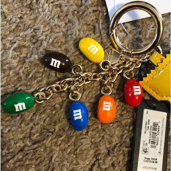 NWT-M&M's x Kate Spade New York-3D M&M’s Packet Key Fob/Bag Charm-$110-Sold Out! - Picture 5 of 9